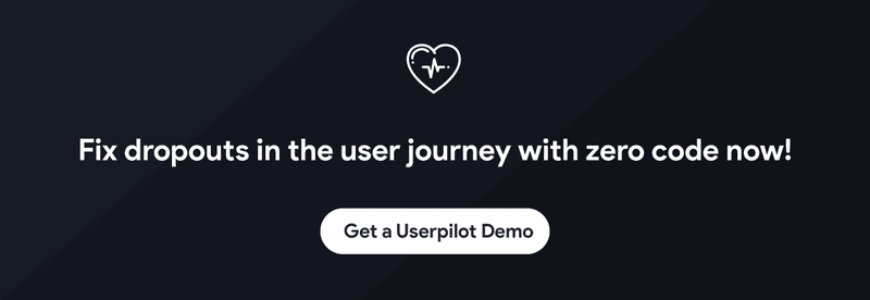 fix dropouts in user journey