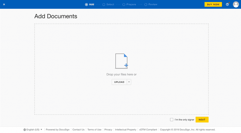 docusign Bildschirmfoto