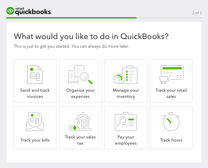 enquête sur les cas d'utilisation de quickbooks