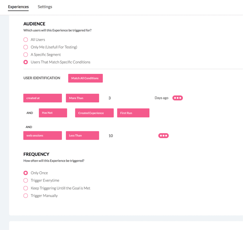 Userpilot experience builder