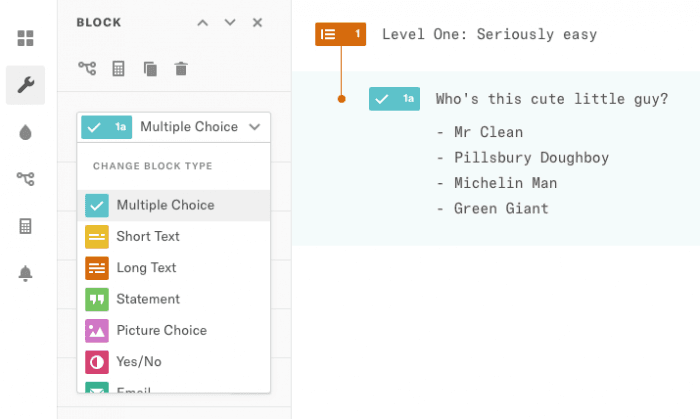 Ferramentas de crescimento de produtos: Typeform