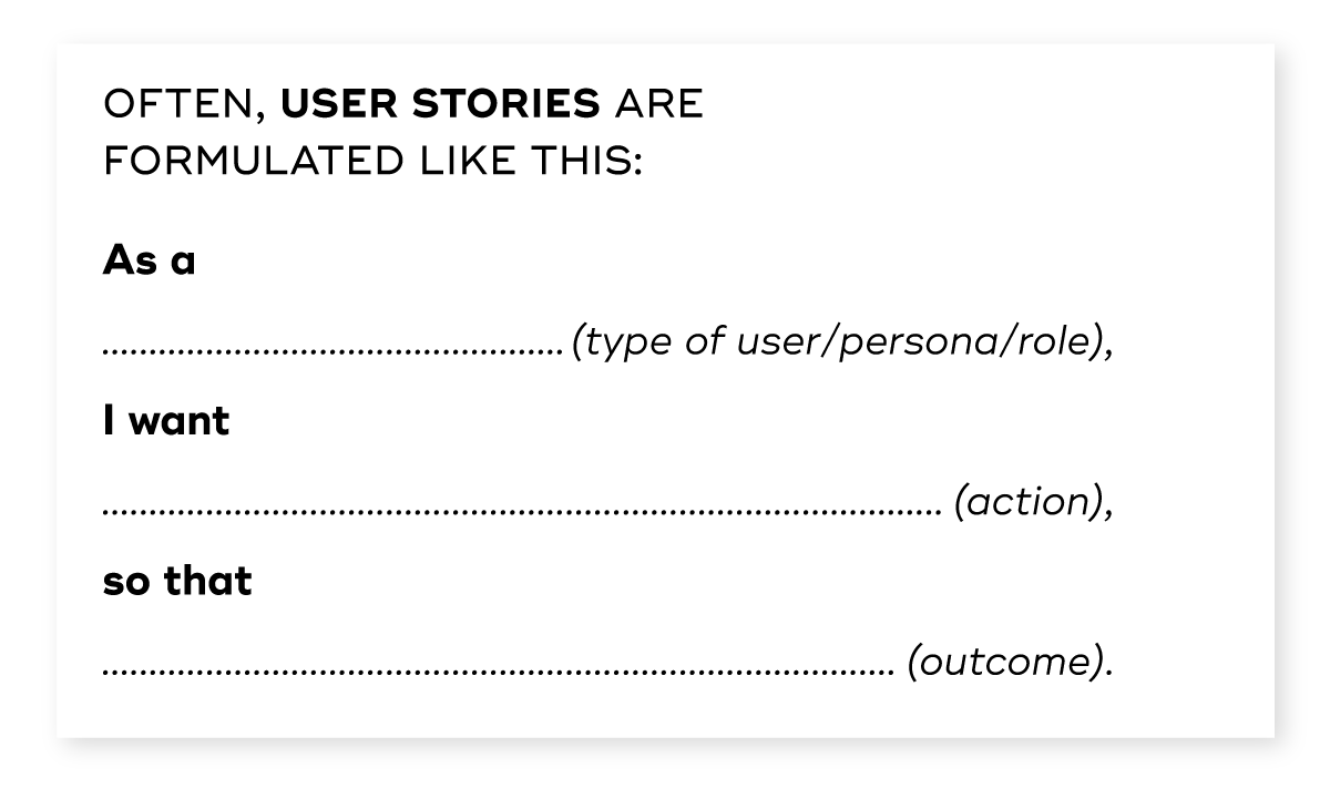 User story template