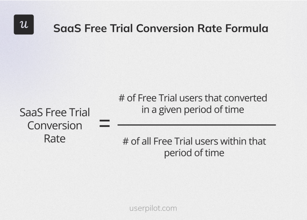 conversion rate calculation formula - user adoption metrics