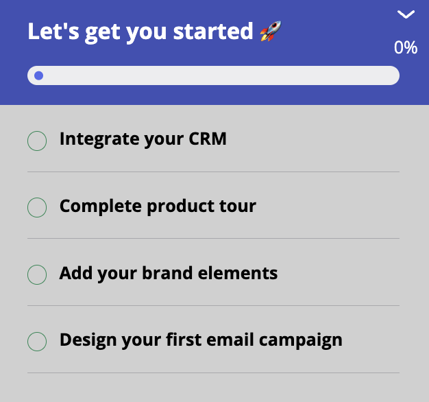 Onboarding checklist