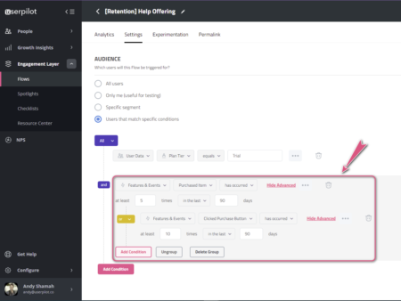 userpilot segmentation