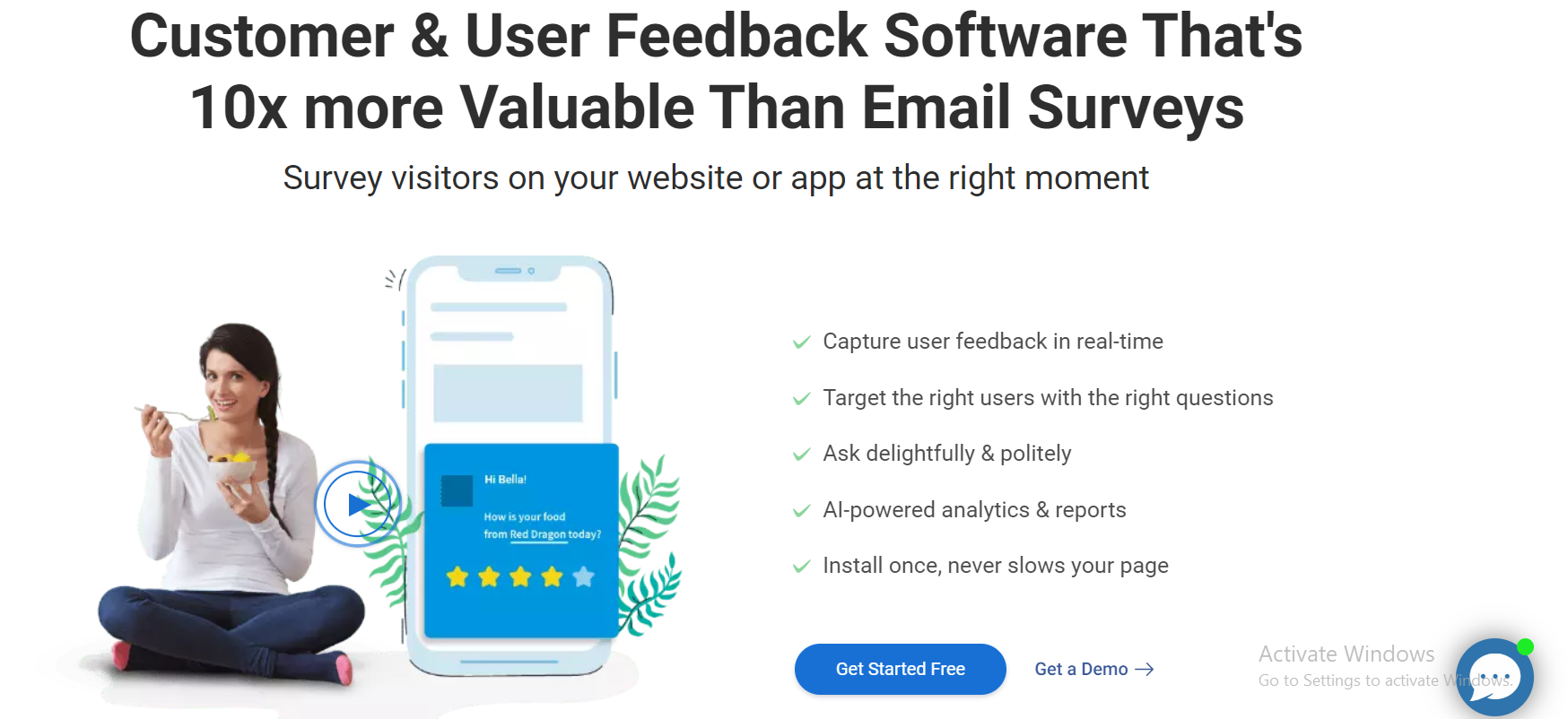 Qualaroo - Customer feedback automation software
