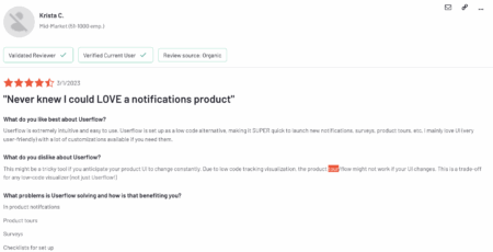 userflow testimonials