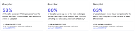userpilot testimonial stats