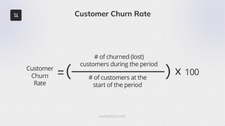 Customer churn rate formula