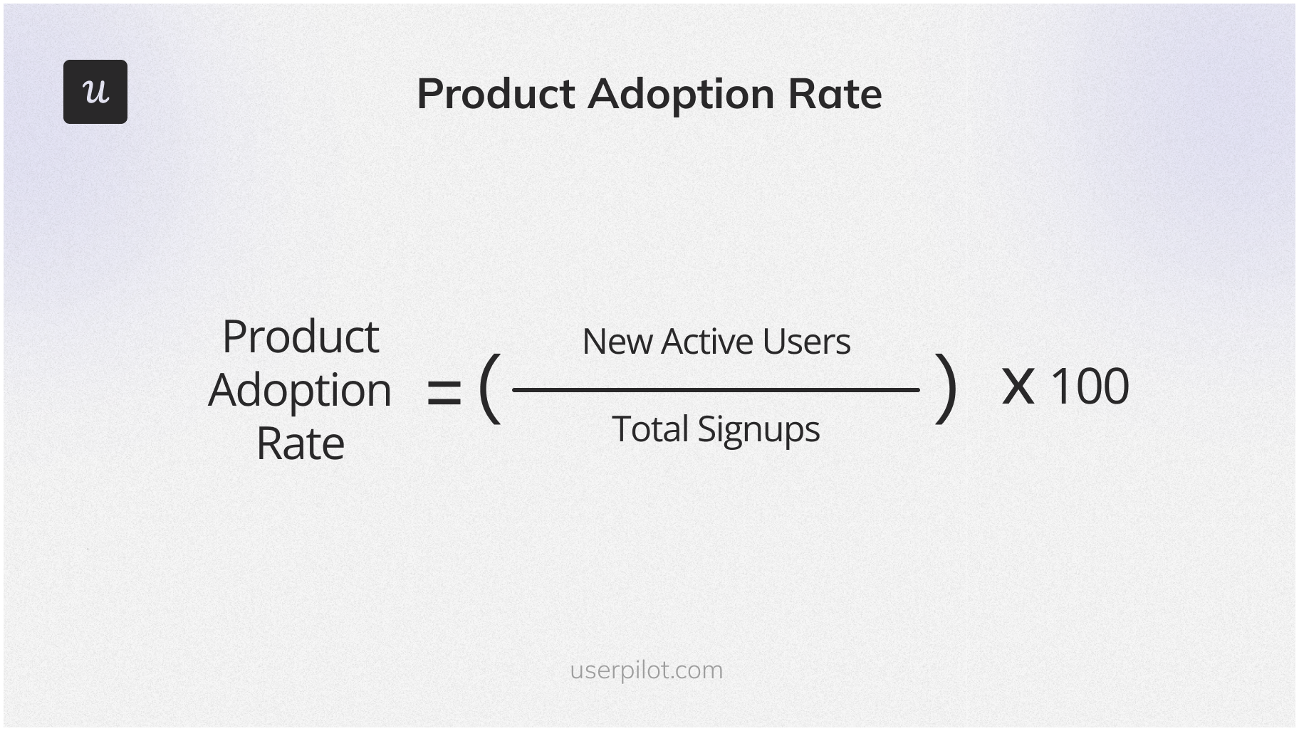 Product adoption rate formula