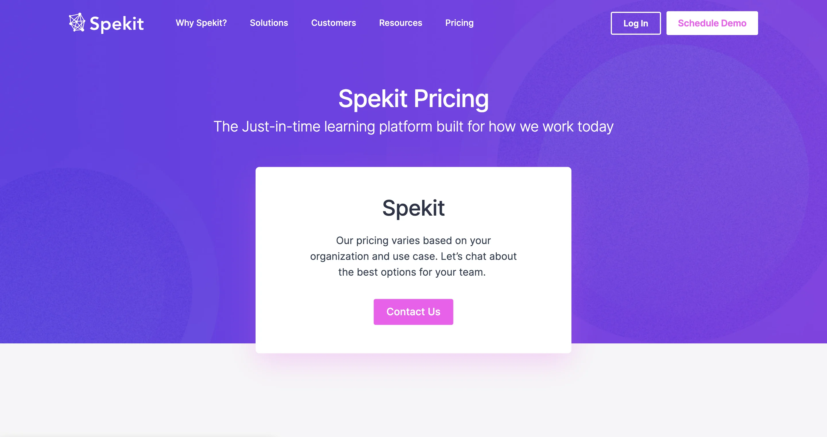 Spekit pricing