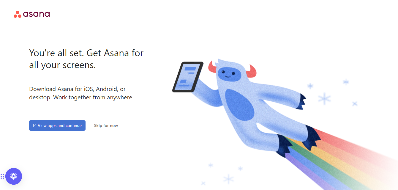 Asana interactive walkthrough: Integrating Asana with other apps