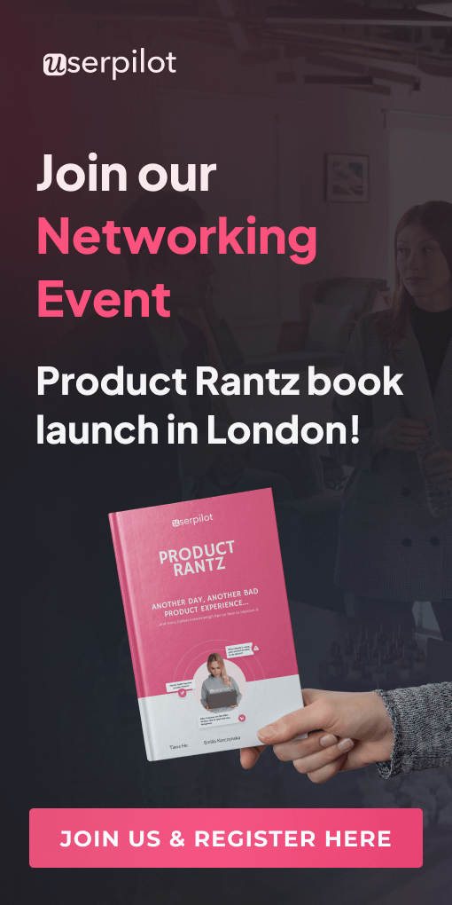 Userpilot Networking Event - Product Rantz book launch in London