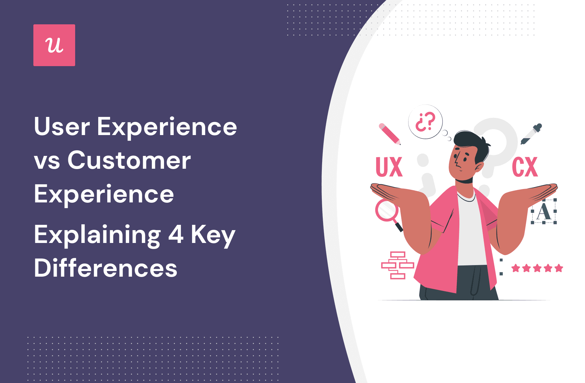 UX vs CX (User Experience vs Customer Experience): Explaining 4 Key Differences cover