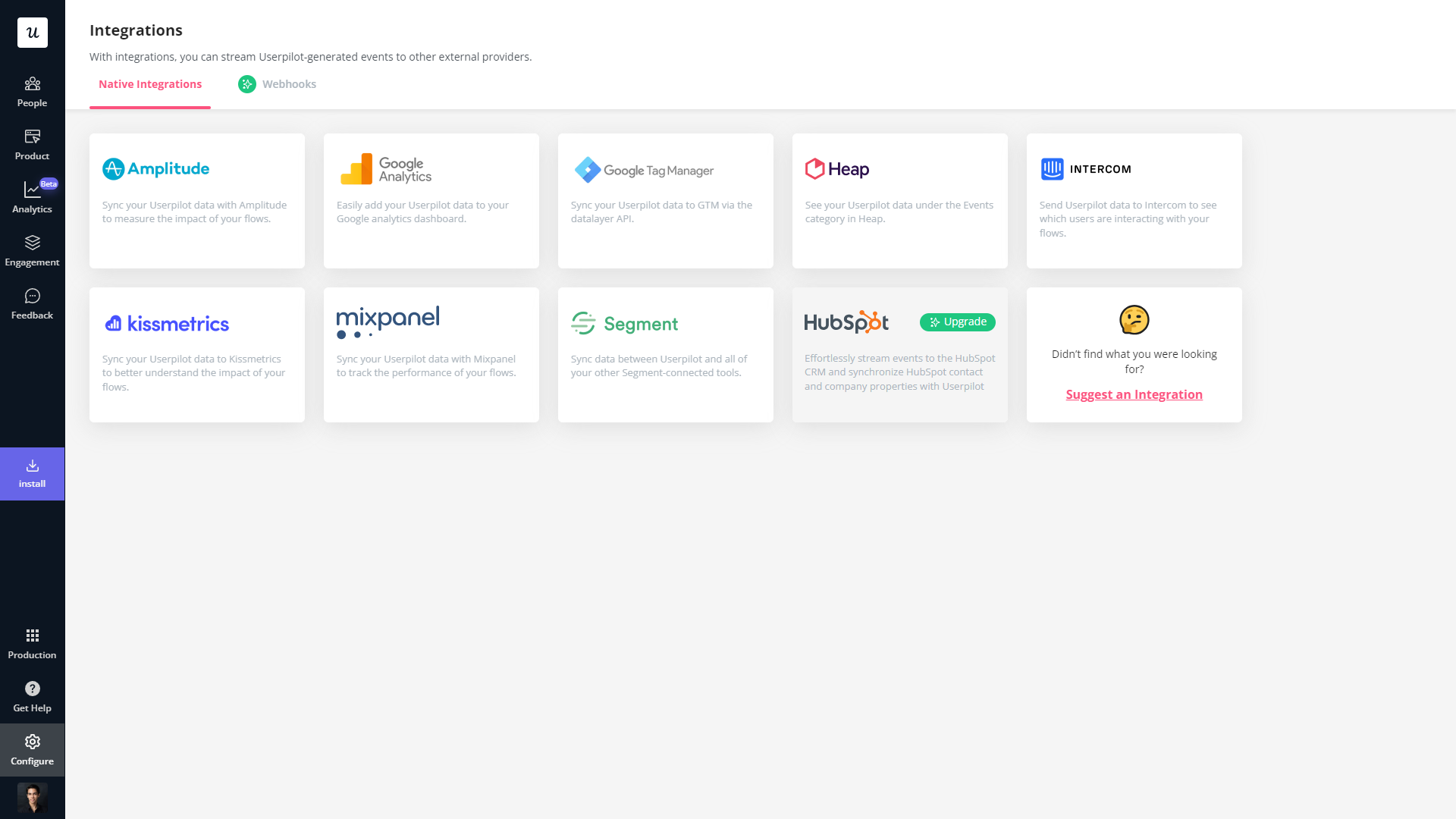 Userpilot integrations 