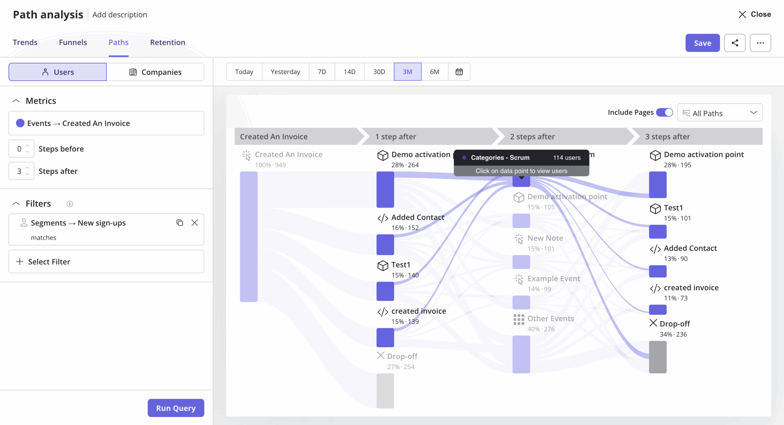 userpilot path analysis