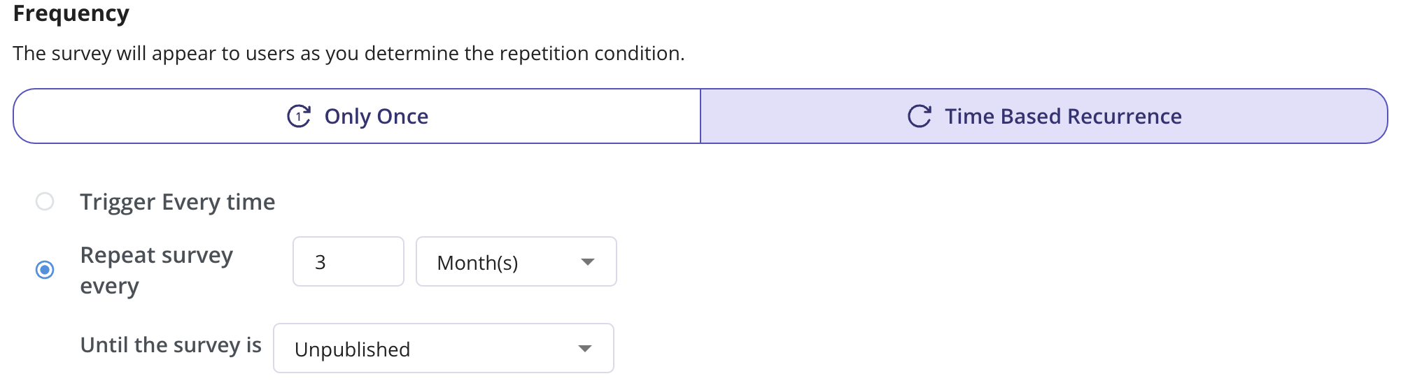 Survey automation in Userpilot