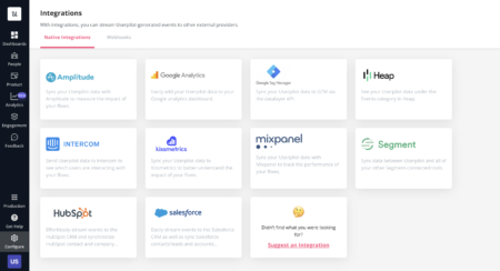 Userpilot native integration