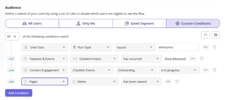 audience flow settings