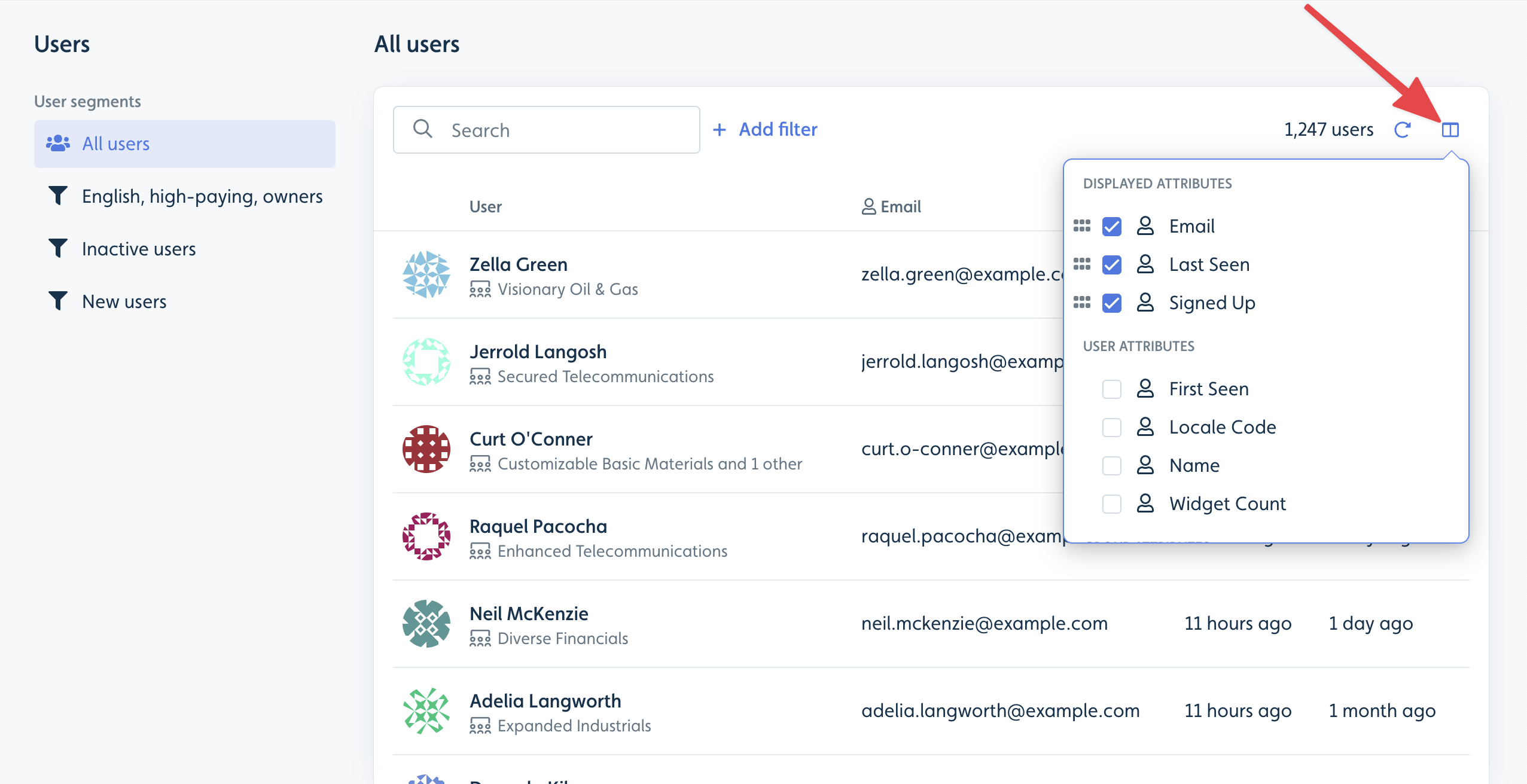 Segmentation in Userflow