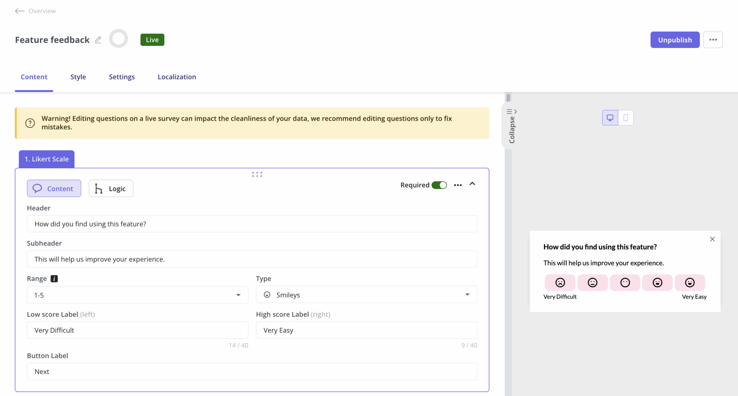 userpilot survey 