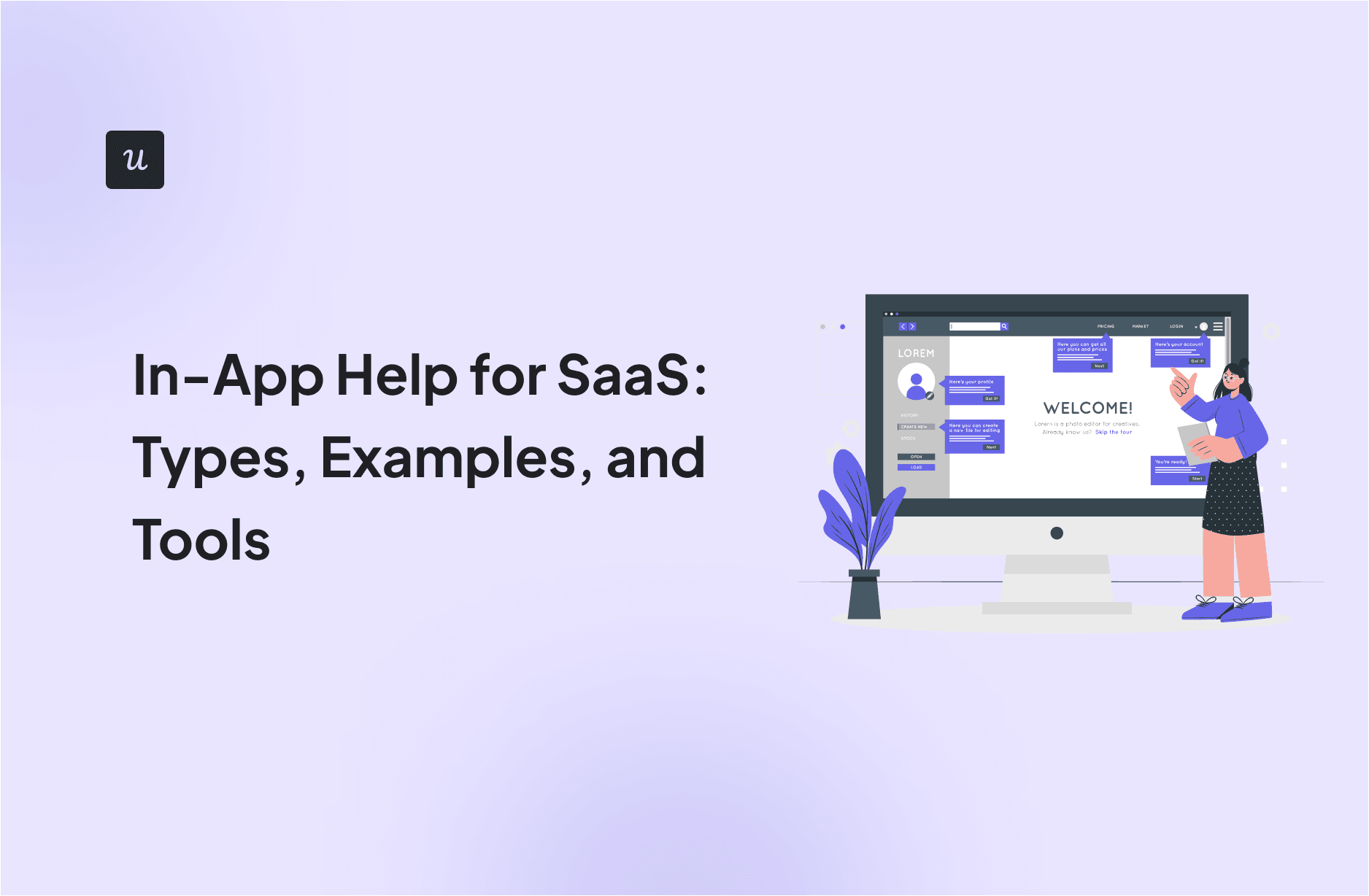 In-App Help for SaaS: Types, Examples, and Tools cover