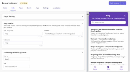 userpilot resource center