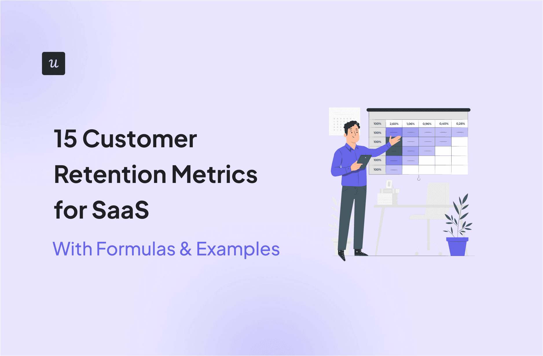 15 Customer Retention Metrics for SaaS [With Formulas & Examples] cover