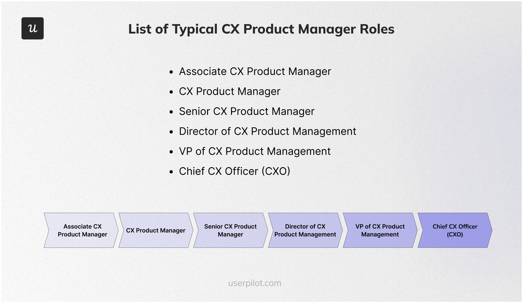 List of Typical CX Product Manager Roles