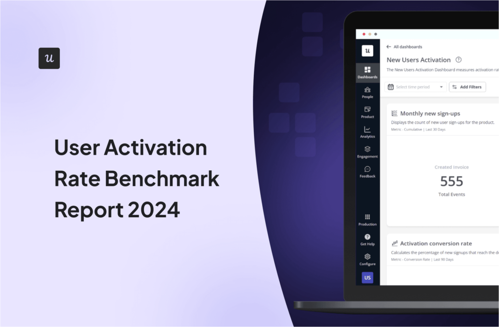 User Activation Rate Benchmark Report 2024 cover