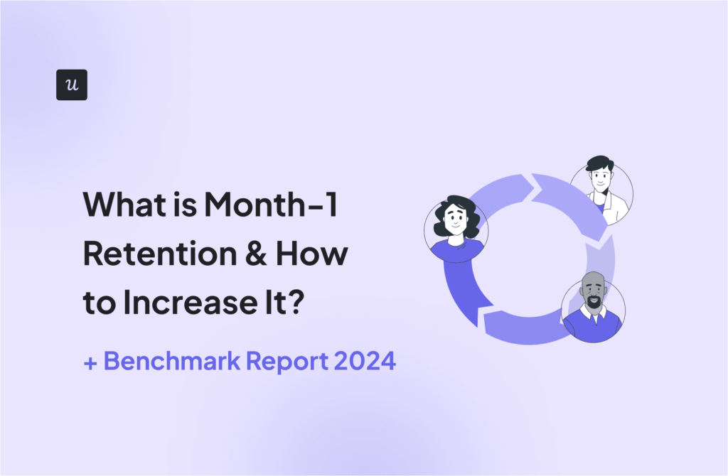 What is Month-1 Retention & How to Increase It? + Benchmark Report 2024 cover