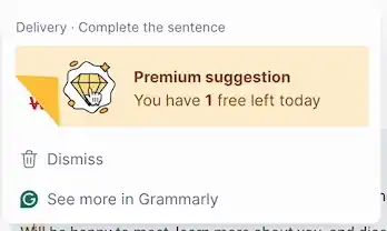 Ability to use AI in Grammarly