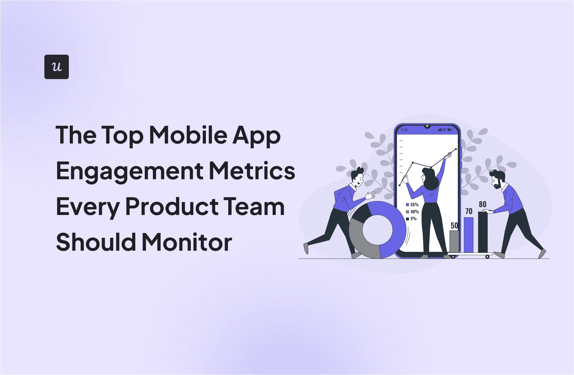 Top 10 mobile app engagement metrics banner image