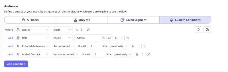 userpilot user segment builder