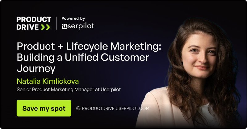 Learn Natalia’s unified customer journey approach at Product Drive.