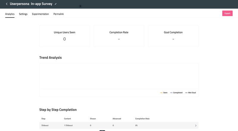 userpilot in app survey results