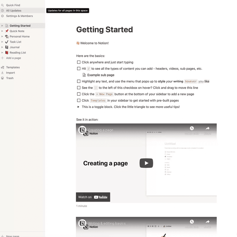 notion customer-led growth vs product-led growth empty state
