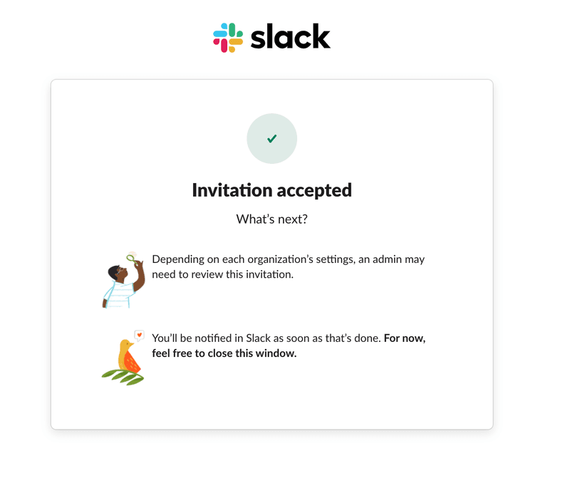 Slack confirmation UI modal