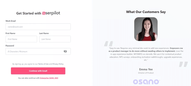 Userpilot-signup-page-user-Friction