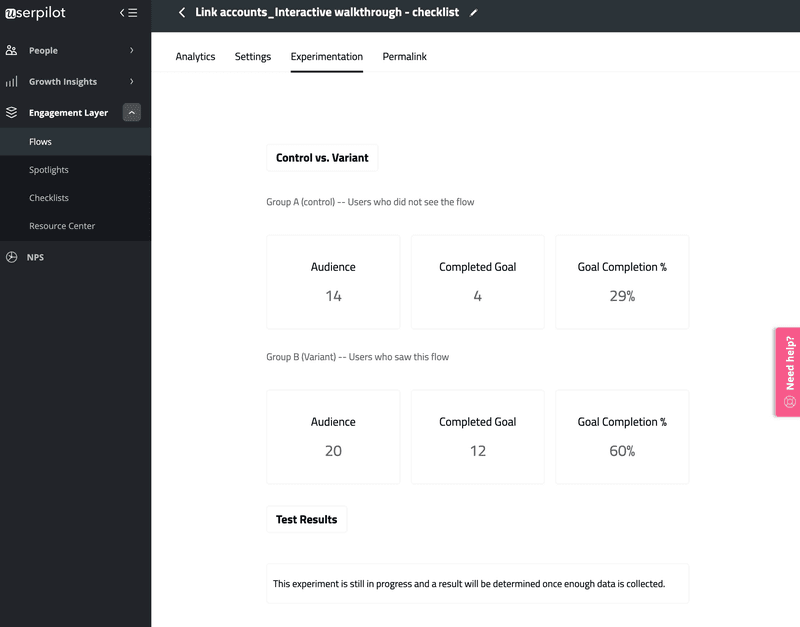 A/B Testing with Userpilot