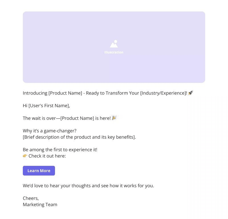 Activation email template in Userpilot.