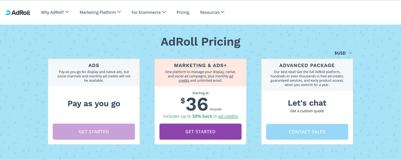 AdRoll pricing