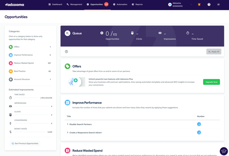 Adzooma marketing automation software