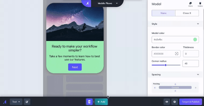 Customer retention software: Appcues