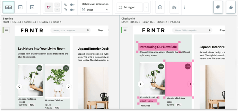 Applitools UI checks with AI