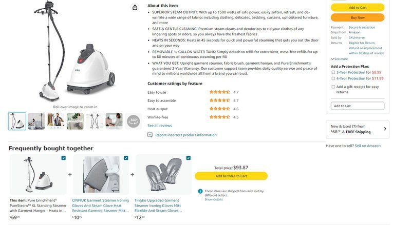 Bundled Amazon products for upselling