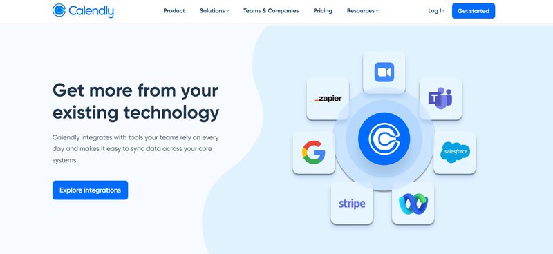 Calendly landing page