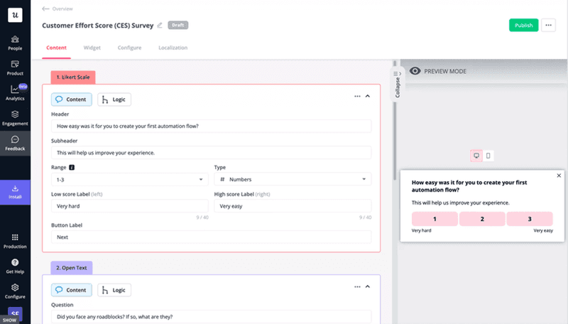 Collect feedback to drive adoption