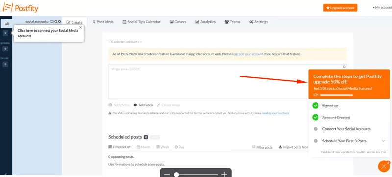 reward users for competing checklists