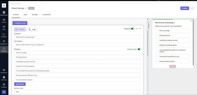 churn survey - user onboarding best practices